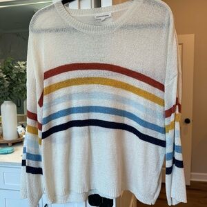 Sheer rainbow light sweater